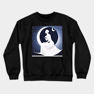 Beautiful design of moon goddess & moon Crewneck Sweatshirt